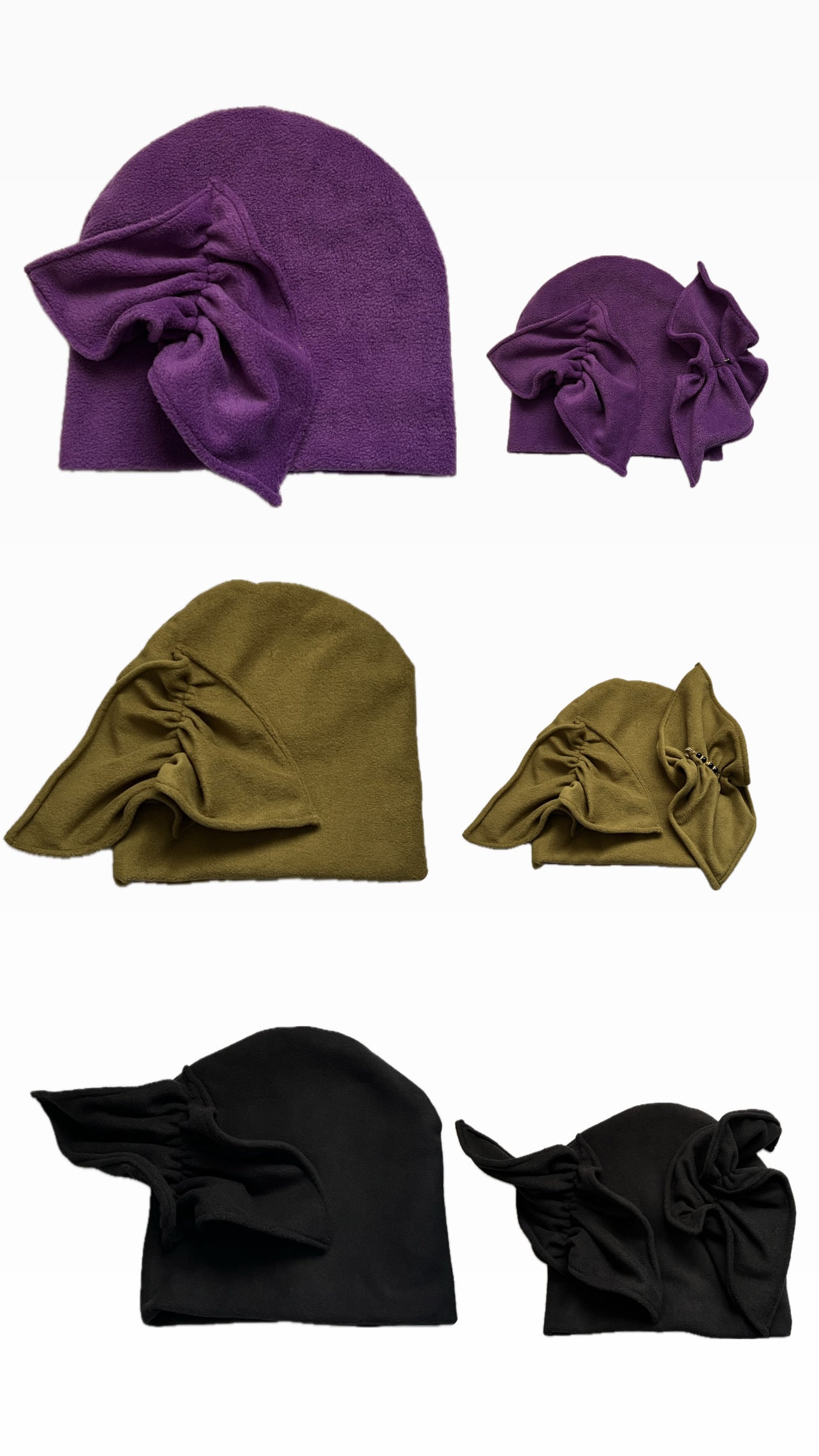 beanie Ruffles - Noir