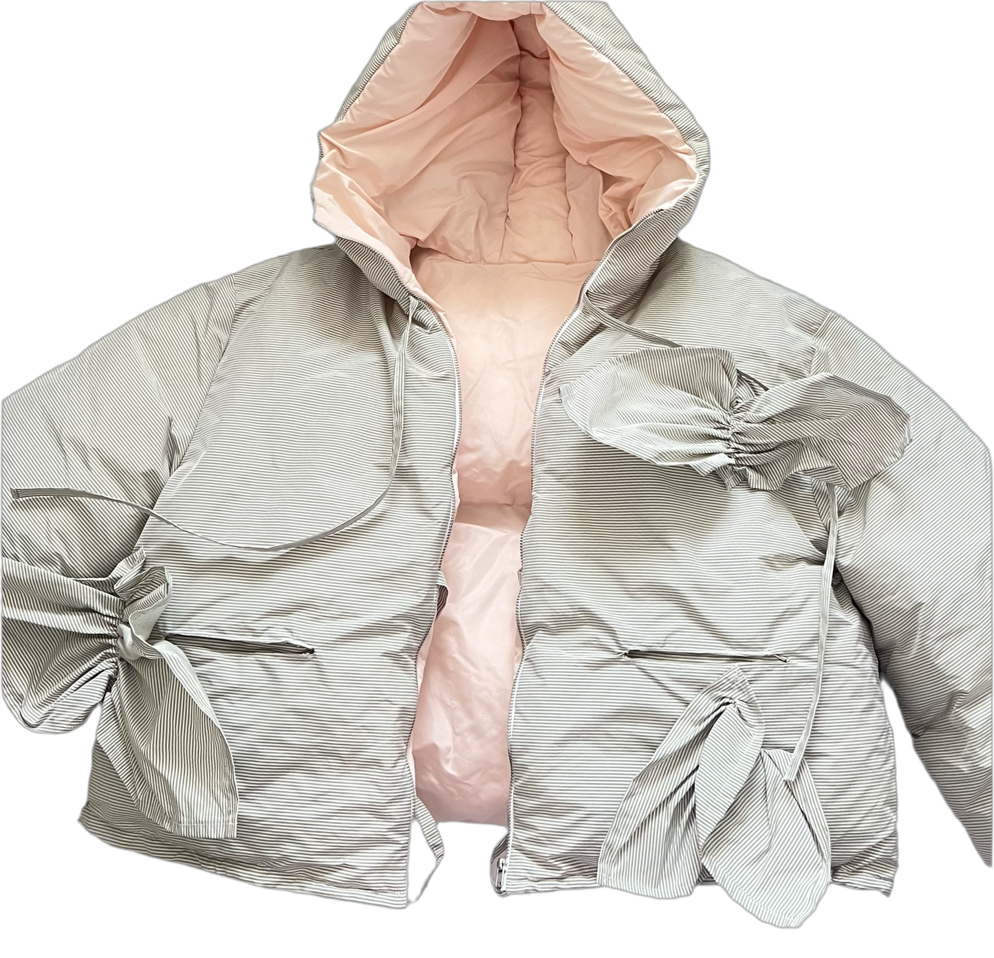3. Ruffles Puffer - rayures fines