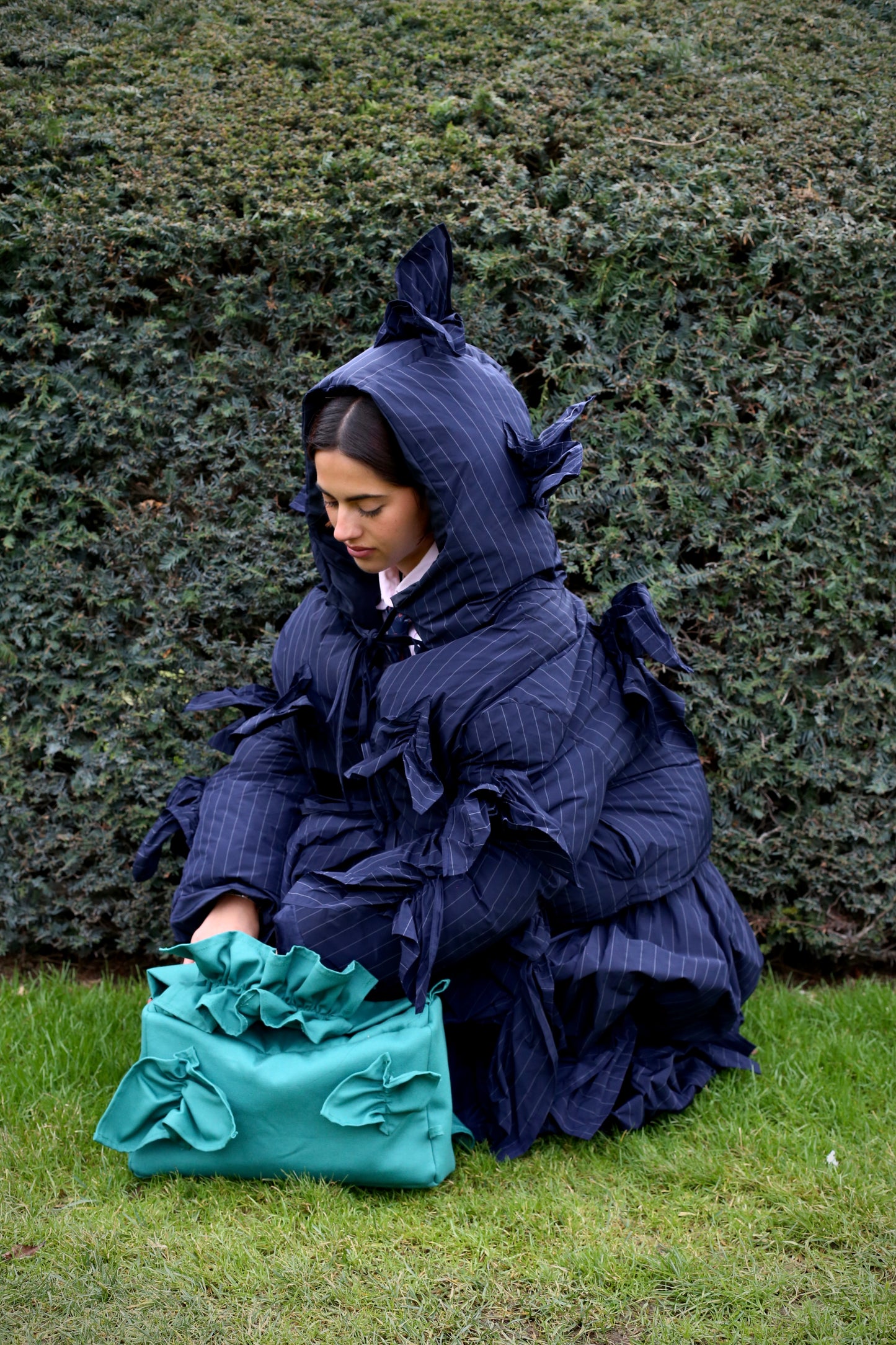 Baby Ruffles bag -green