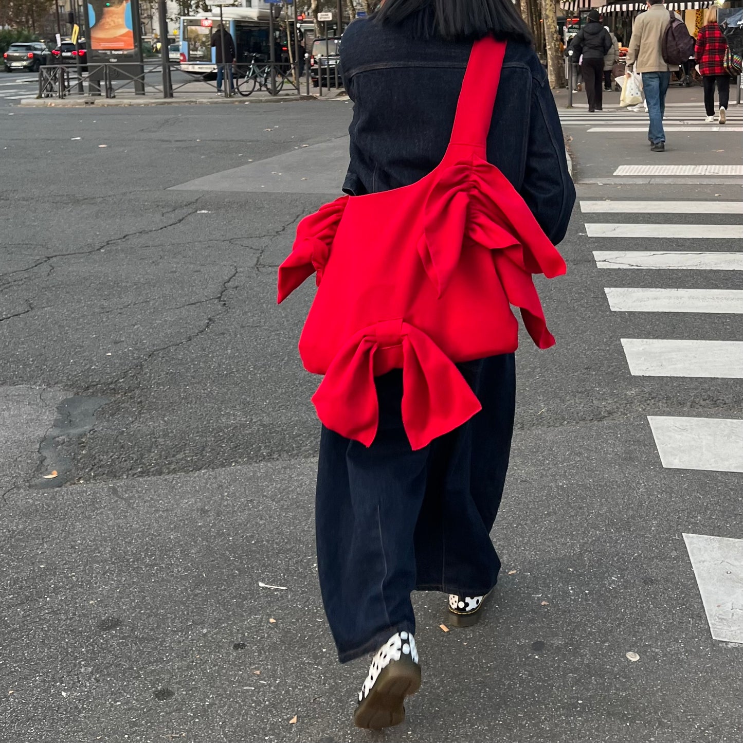 Bag - The ruffles Tsuno - red