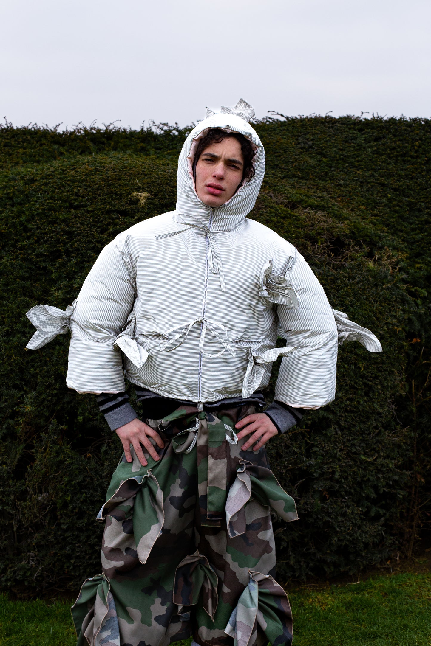 3. Ruffles Puffer - rayures fines