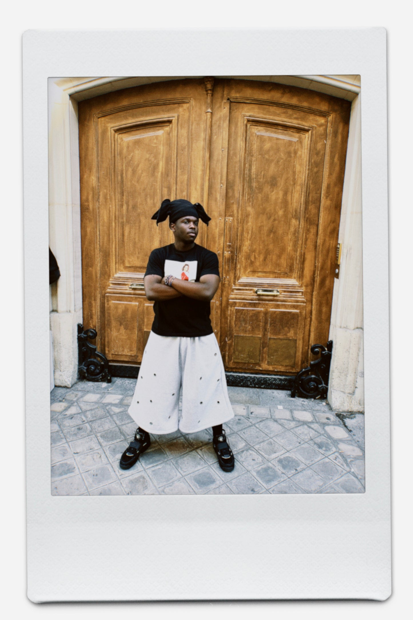 2.Sweat eyelets jorts - grey