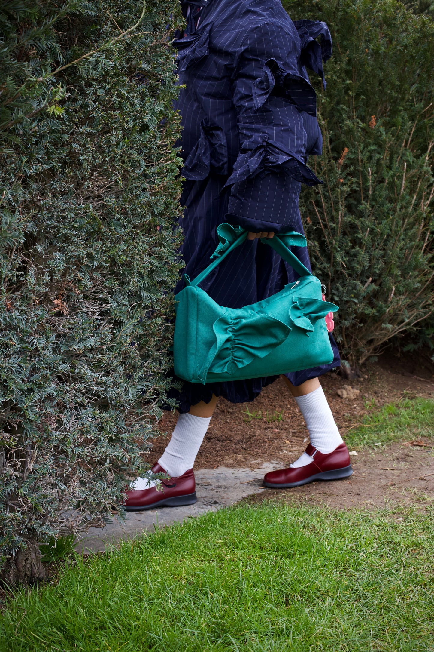 Baby Ruffles bag -green