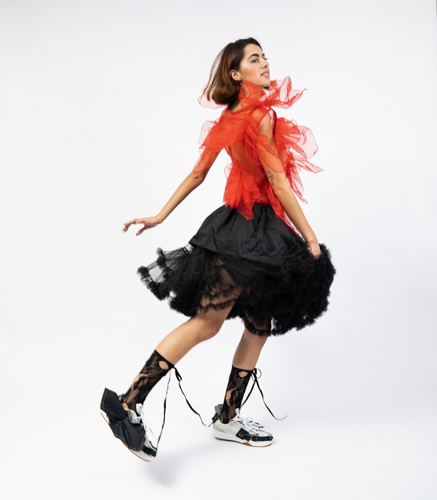 La Blouse Ruffles - Rouge
