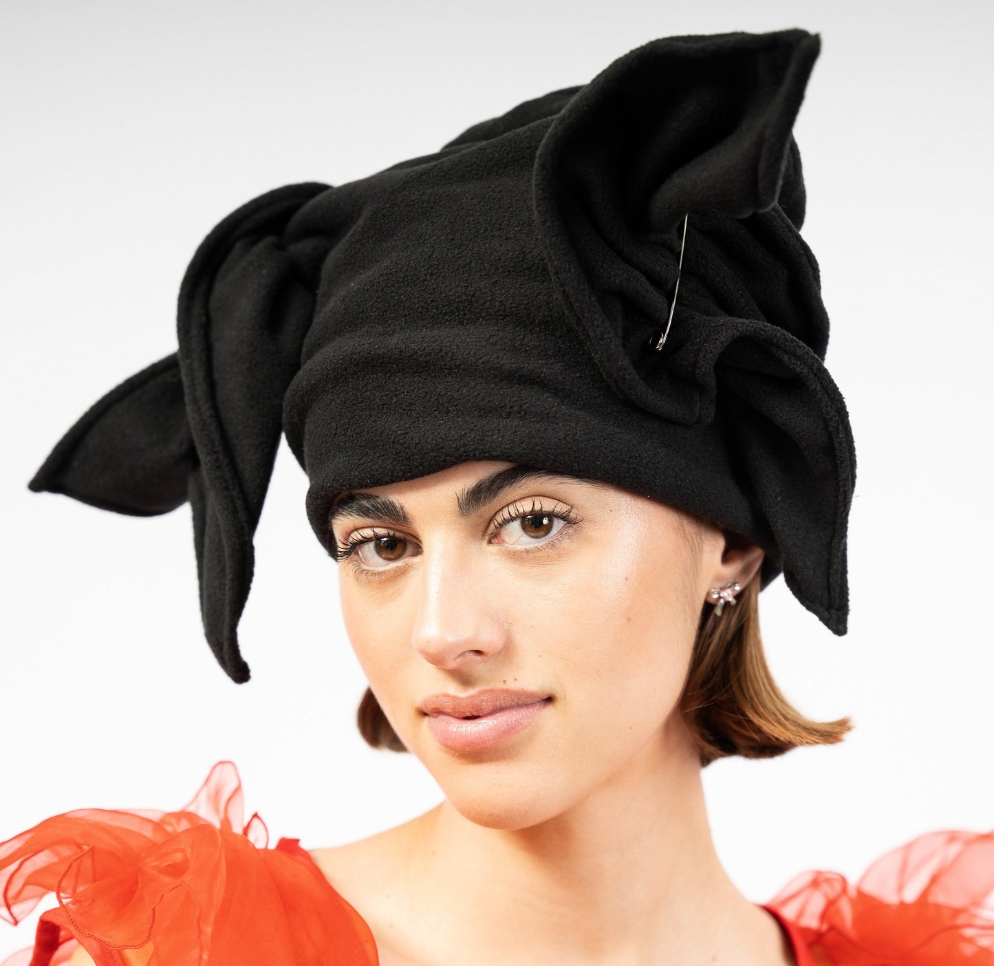 beanie Ruffles - Noir