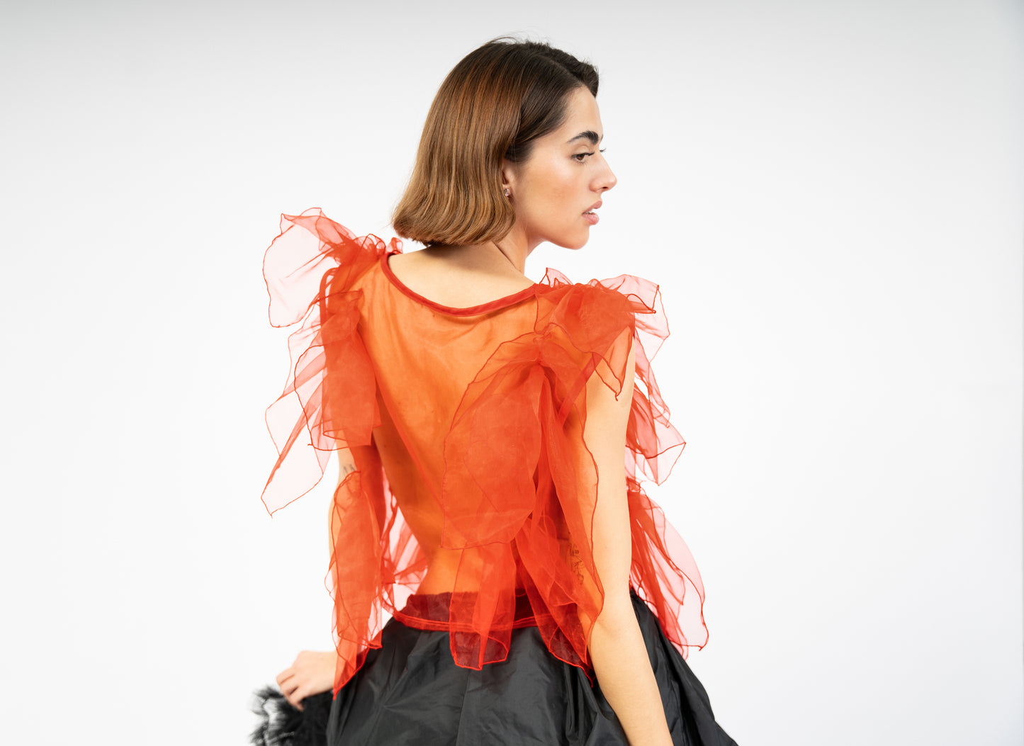 La Blouse Ruffles - Rouge
