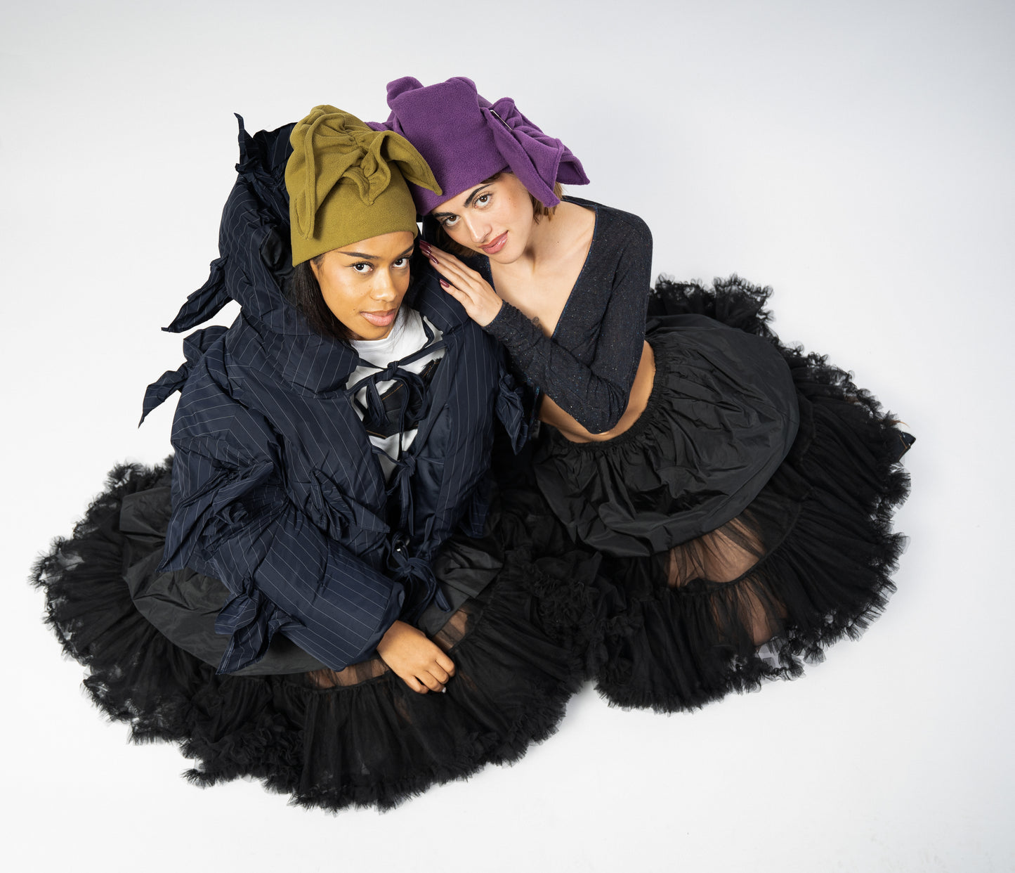 beanie Ruffles - kaki
