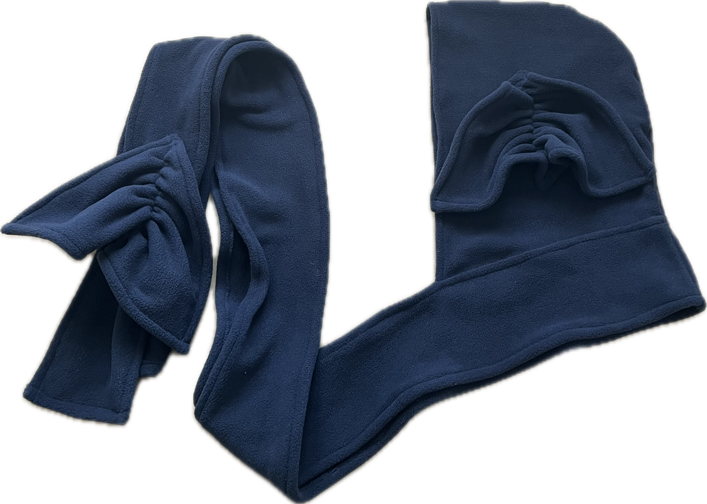 Hood-scarf ruffles