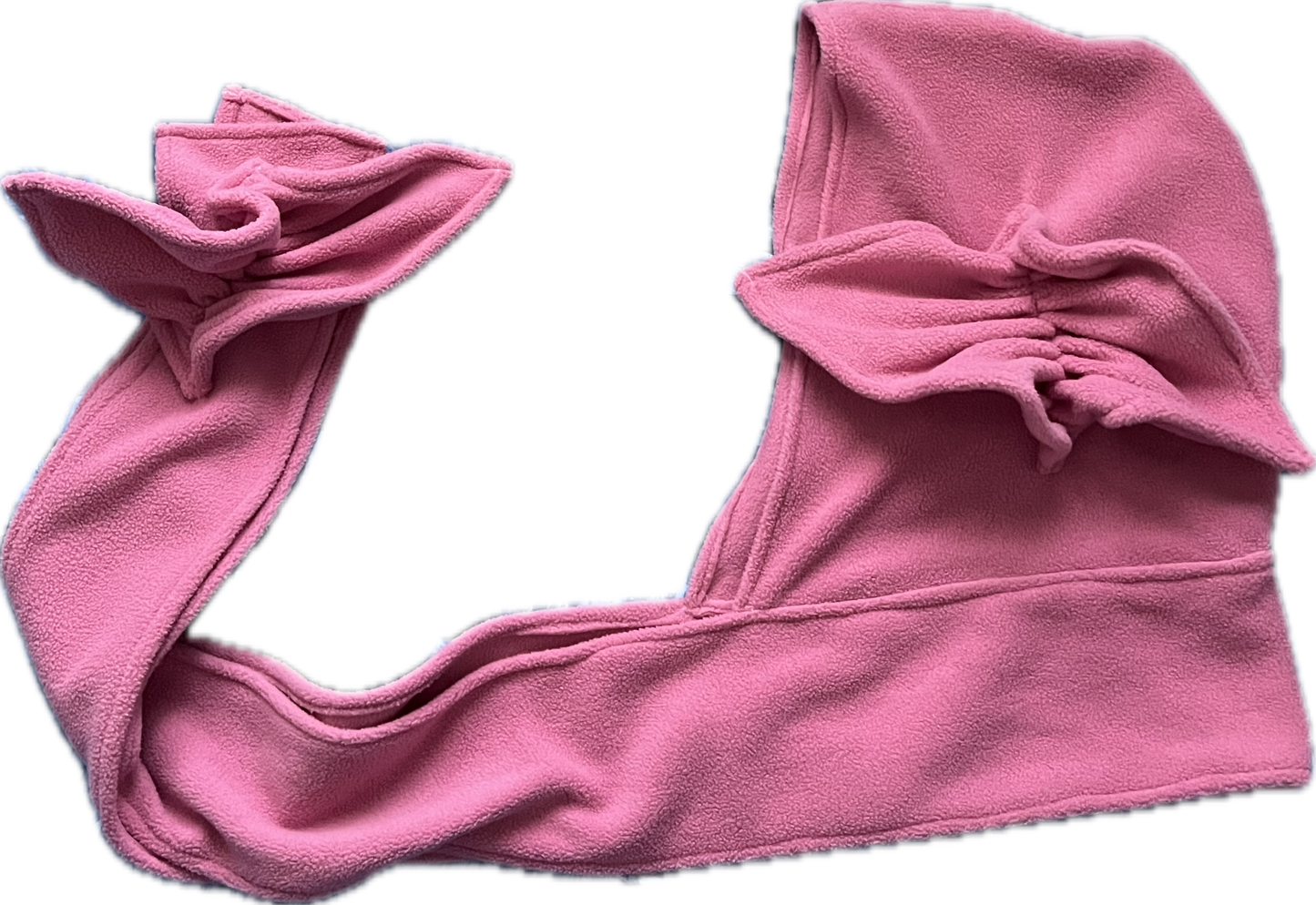 Hood-scarf ruffles