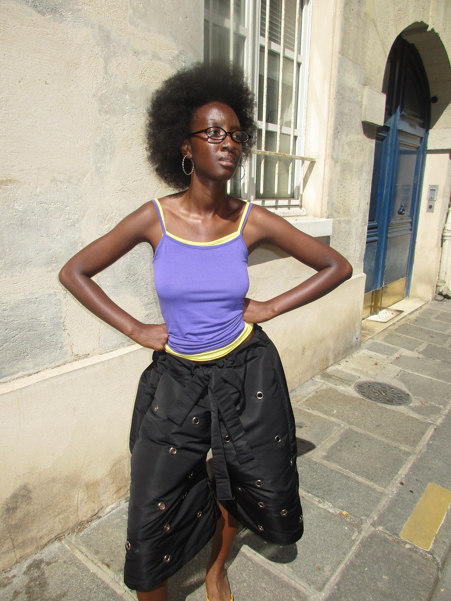 2.Eyelets jorts - Black