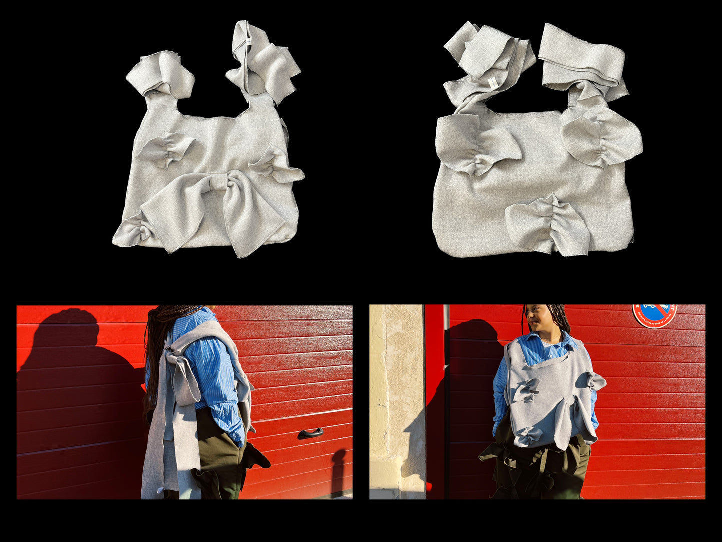 Bag - The ruffles Tsuno - Grey