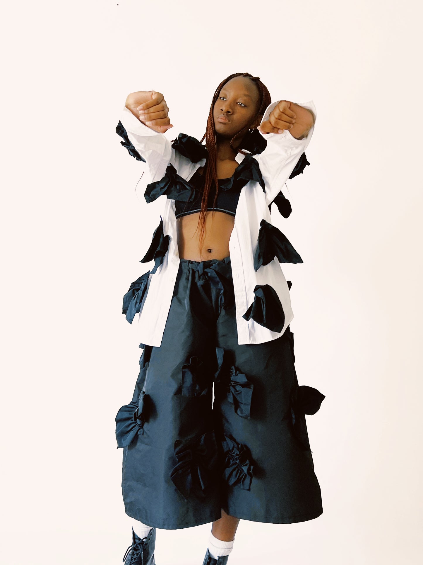 JORTS Ruffles Noir