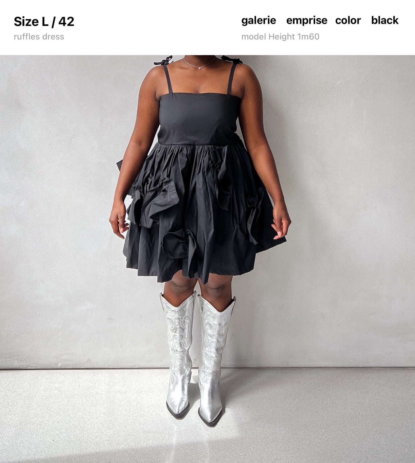 LA ROBE RUFFLES Noir