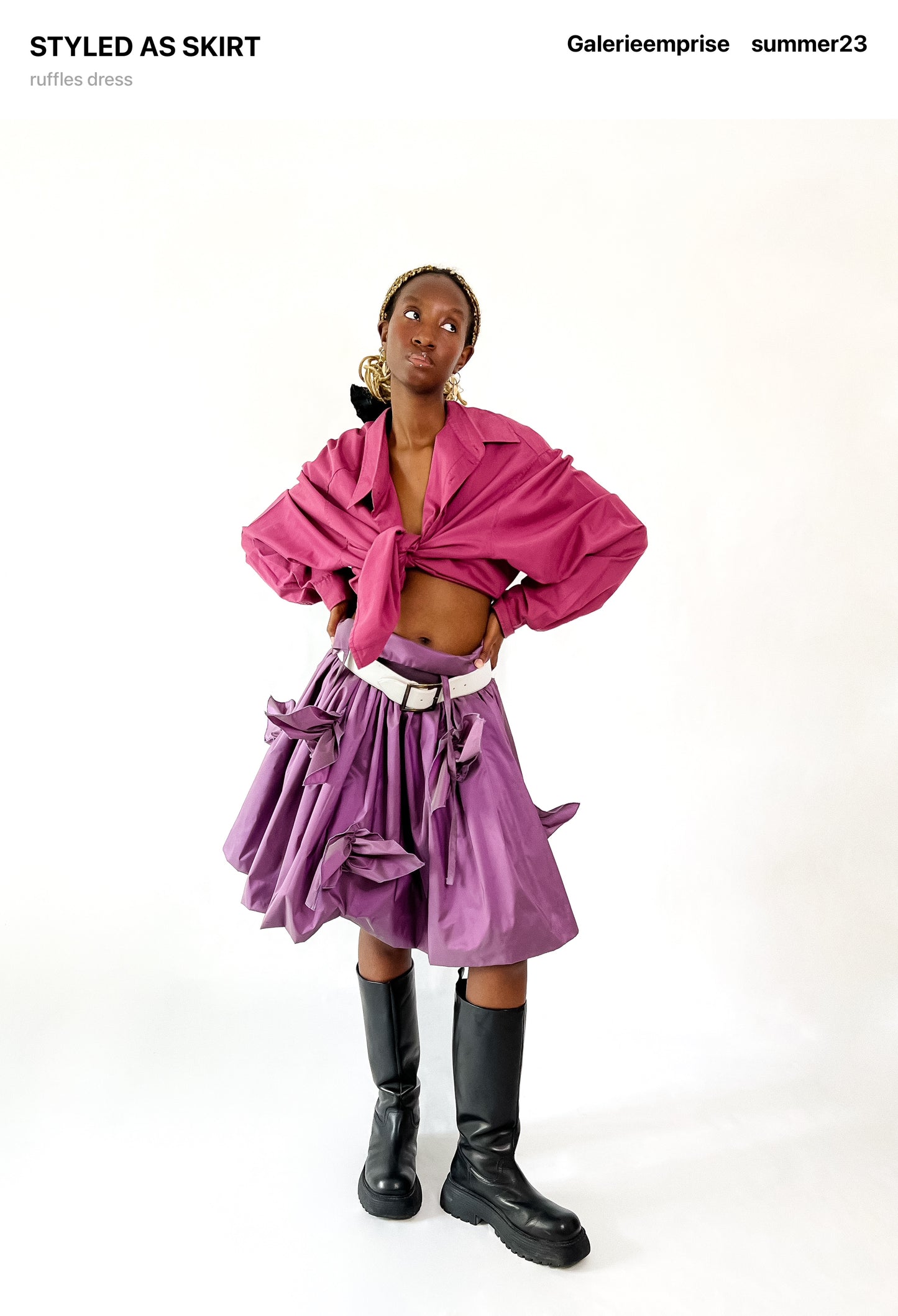 LA ROBE RUFFLES lila