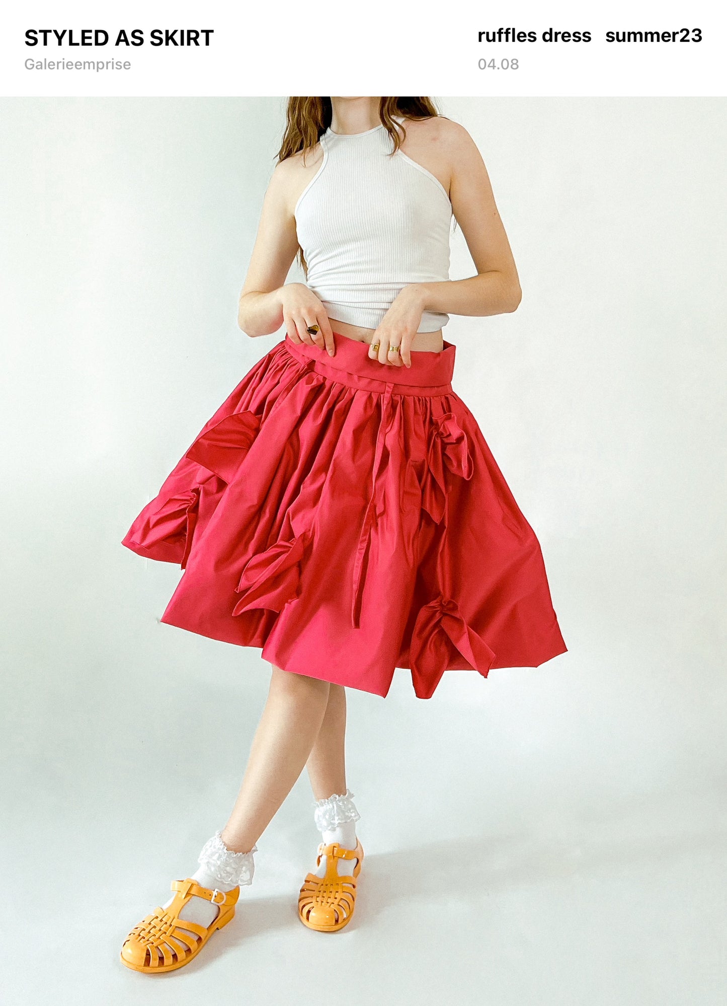 LA ROBE RUFFLES Noir