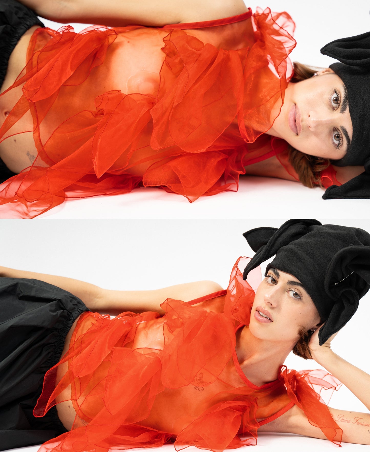 La Blouse Ruffles - Rouge