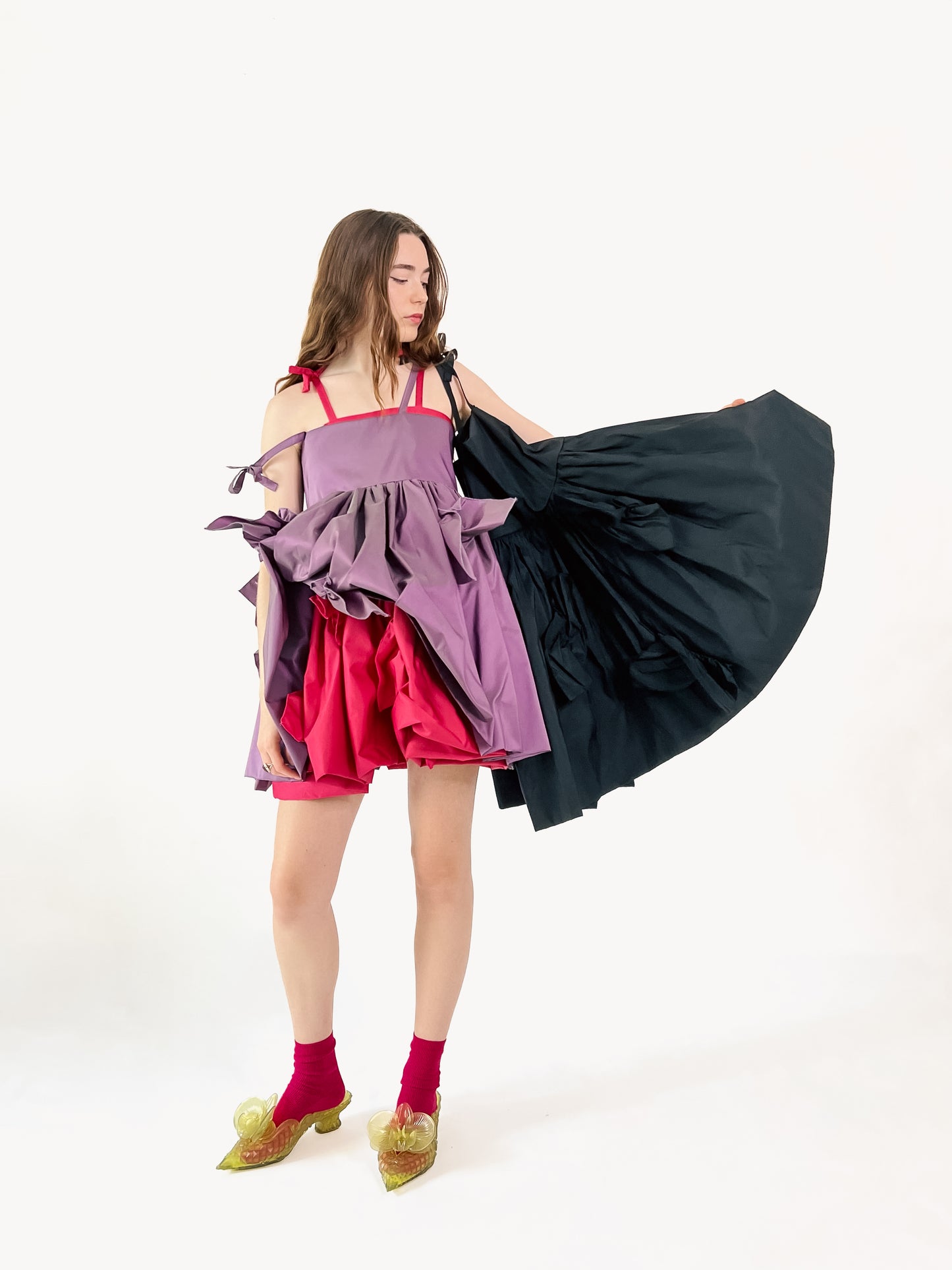 LA ROBE RUFFLES Noir