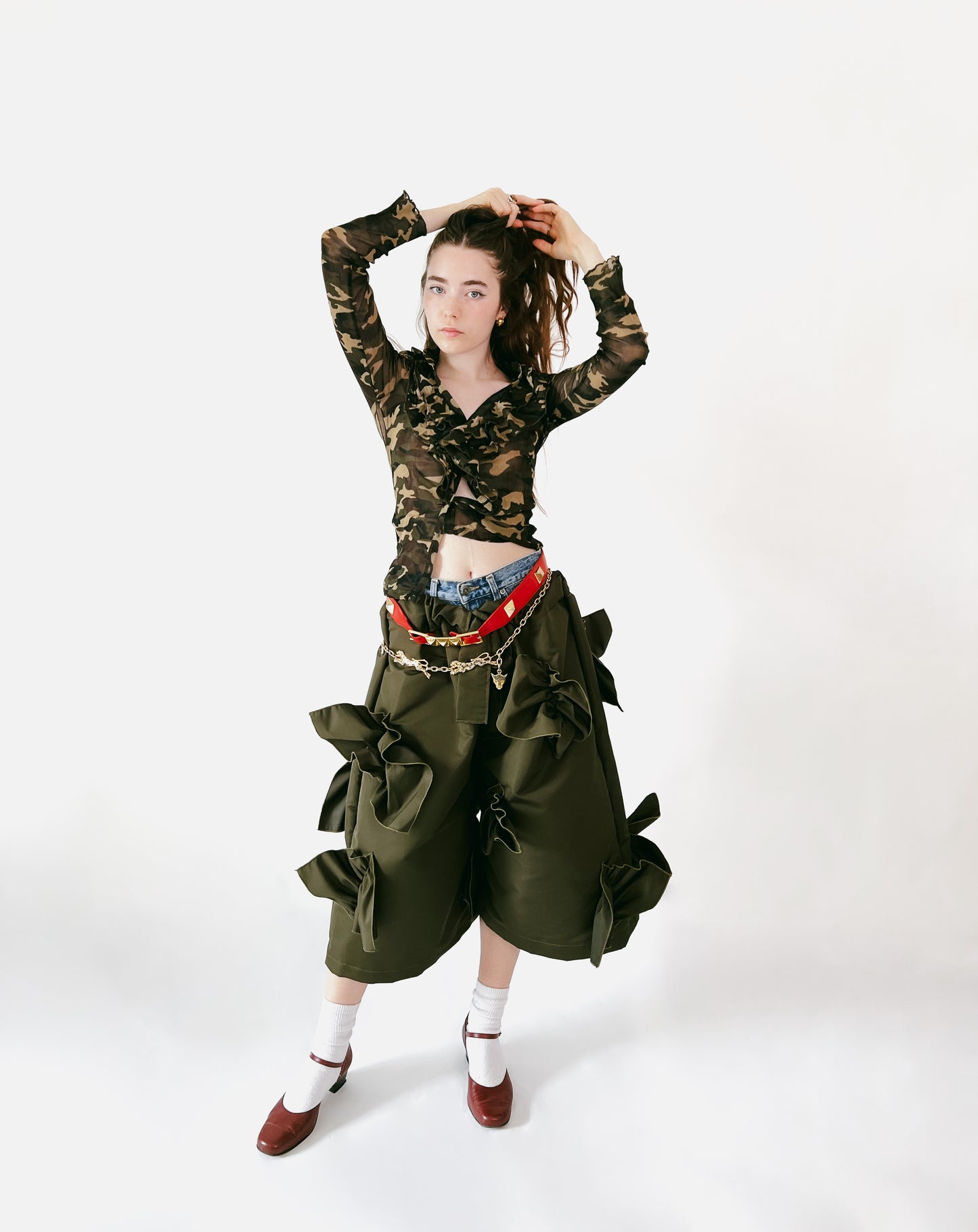0. The Ruffles JORTS - Kaki