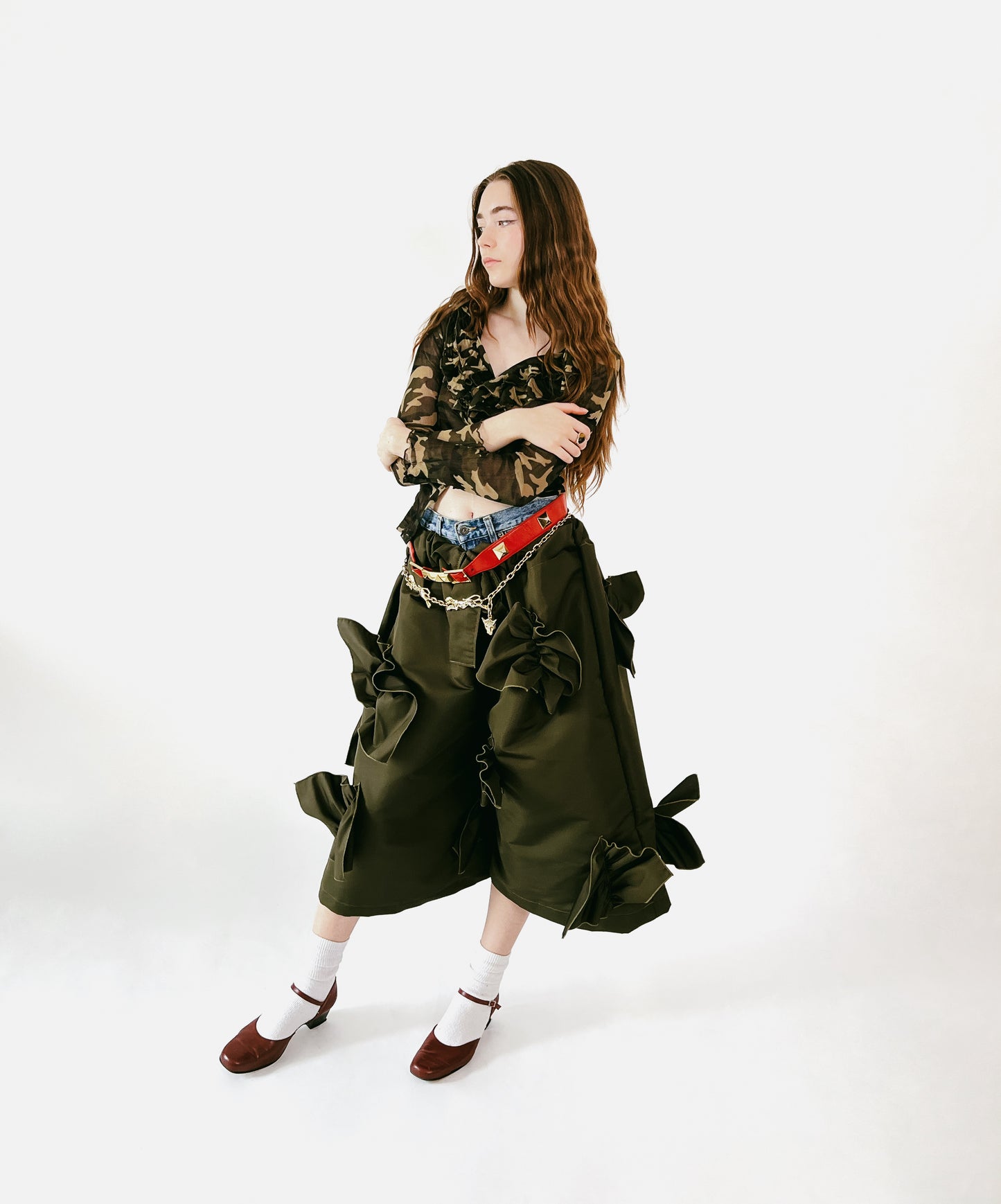 0. The Ruffles JORTS - Kaki