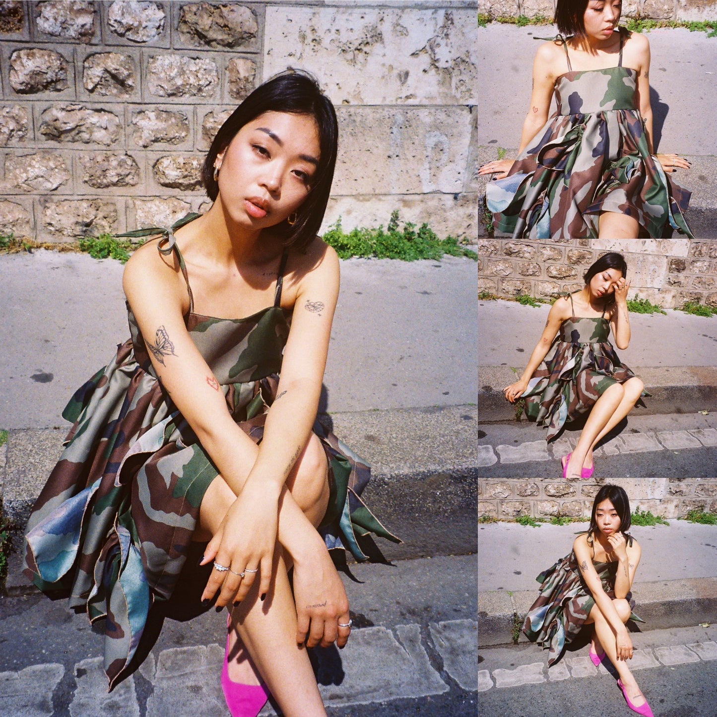 Camo Ruffles dress