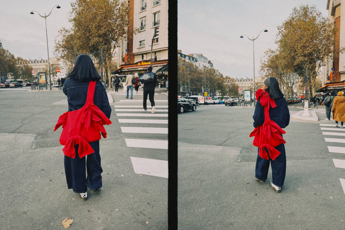 Bag - The ruffles Tsuno - red