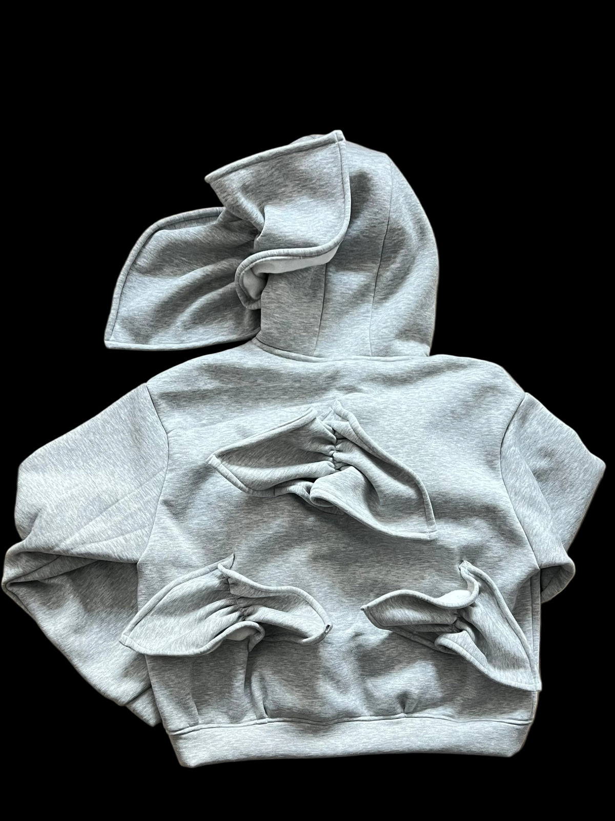 6.Hoodie bow - grey