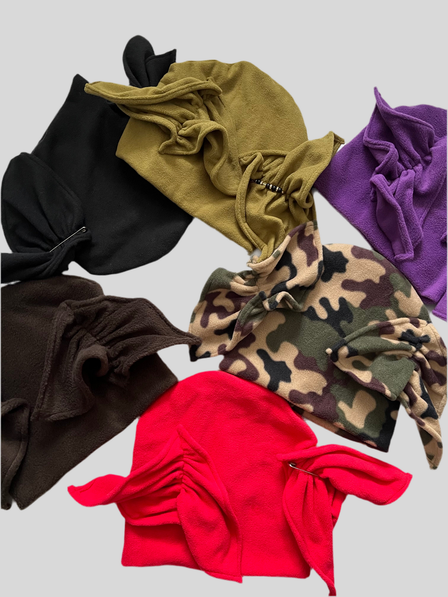 beanie Ruffles - Camo