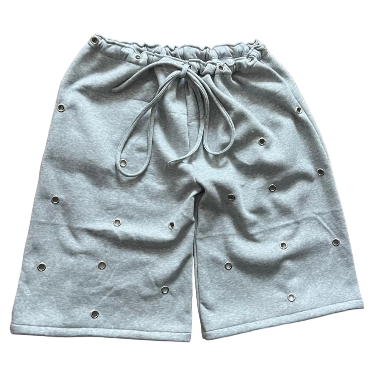 2.Sweat eyelets shorts - grey-blue- pink-red-black