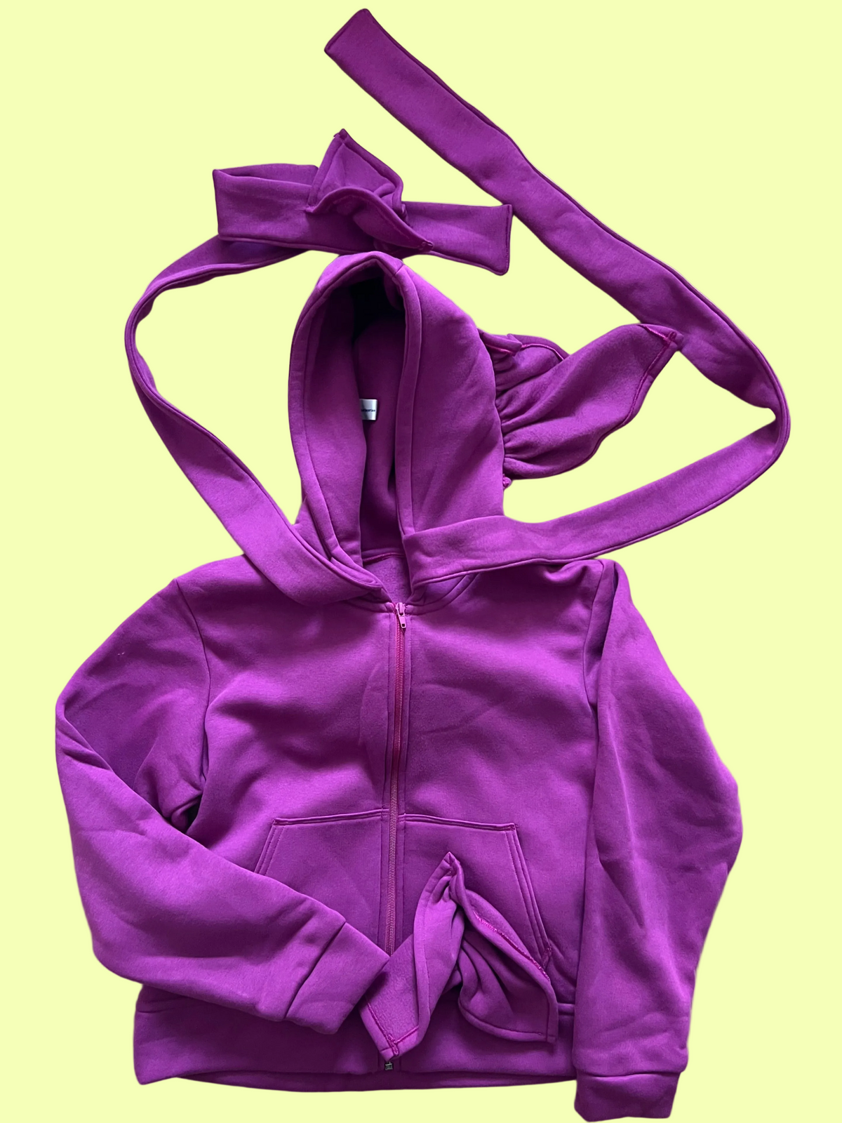 8.Hoodie bow - purple