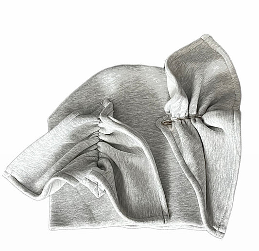 beanie Ruffles - sweat Grey