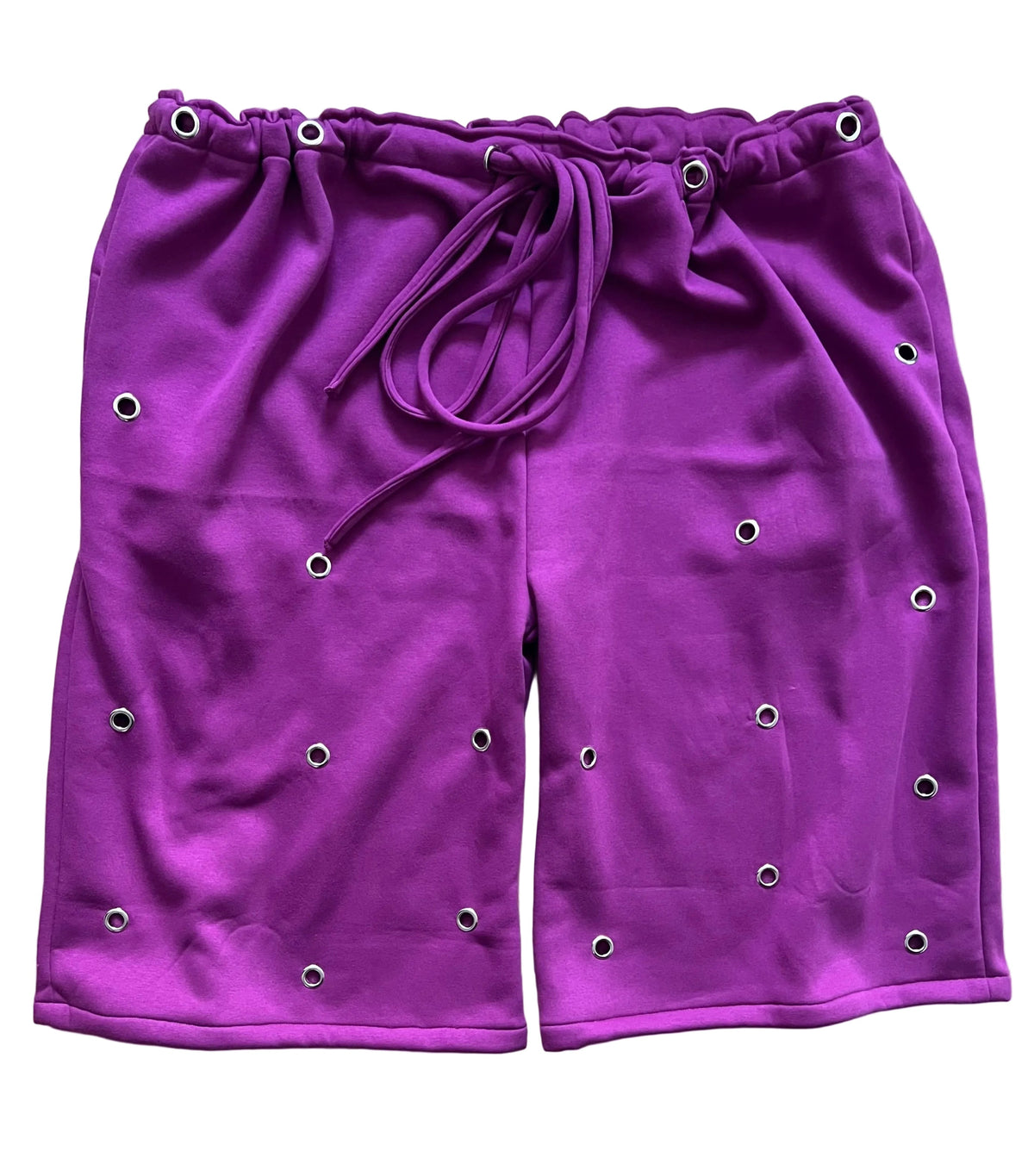 2.Sweat eyelets shorts - grey-blue- pink-red-black