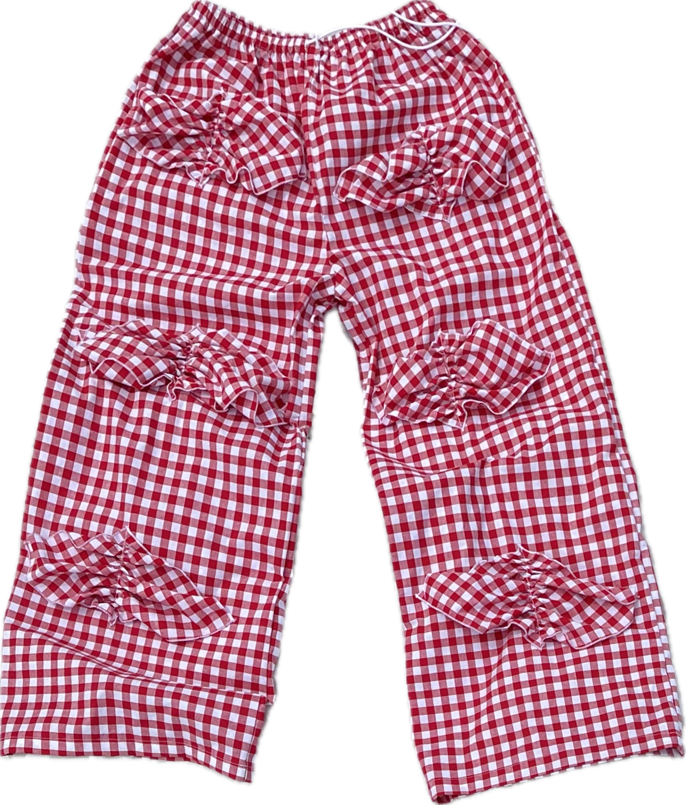 Picnic ruffles Pants - vichy Rouge