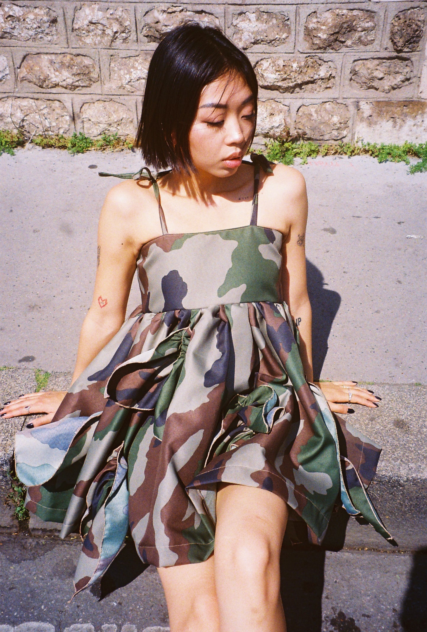 Camo Ruffles dress